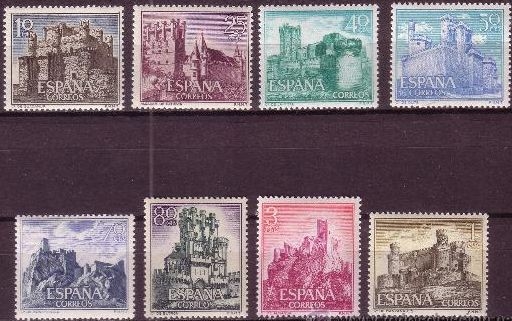 España 1966 1738/45 Sellos ** Castillos de España Espagne Spain Spagna Espana Spanje Spanien Stamps